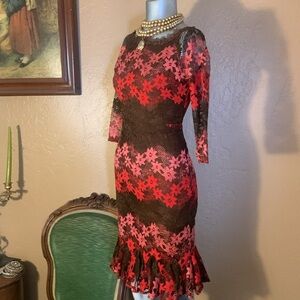 NWT Metisu Floral Lace Dress.  Sz S